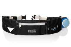 DOOG Сумка на пояс "Maxi", черно - серая , 42х10х1,5см (Австралия)
