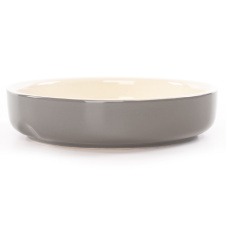 SCRUFFS Миска керамическая для мелких пород собак и кошек "Classic Soucer", серая, 13х13х3см, 200мл 