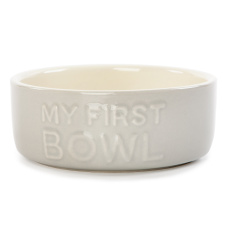 SCRUFFS Миска керамическая для собак и кошек "My First Bowl", серая 13х13х5см 400мл (Великобритания)