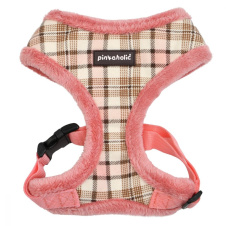 PINKAHOLIC Шлейка для собак утеплённая "Aline", розовая, S (Южная Корея)!