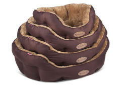 SCRUFFS Лежак для собак пончик "Cashmere", шоколад 70х60см (Великобритания)!