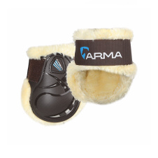 SHIRES ARMA Ногавки задние для лошади "ARMA Carbon SupaFleece", FULL, коричневый, пара (Великобритан