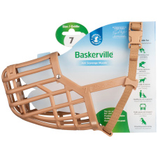 COA Намордник для собак "Baskerville Classic Muzzle", Size 7, ТПР, 7х30см (Великобритания)
