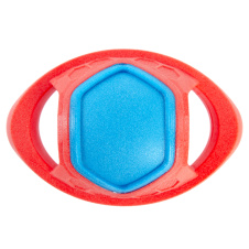 EliteDog Игрушка для собак резиновая "Мяч регби", красно-синяя, 12.8х8.5х7.5см