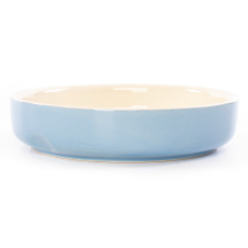SCRUFFS Миска керамическая для мелких пород собак и кошек "Classic Soucer" голубая, 13х13х3см 200мл!