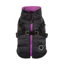 PUPPIA Жилет для собак утепленный со шлейкой "Mountaineer II", чёрный, XXL (Южная Корея)