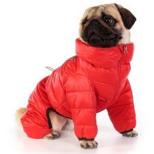 PUPPIA Комбинезон для собак, сверхлегкий "Jumpesuit B", красный, XXL (Южная Корея)