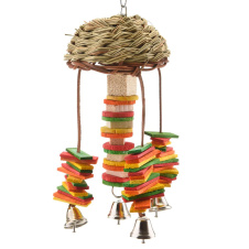 HAPPY BIRD Игрушка для птиц "Ротанговый грибок", 10х10х30см (Германия)