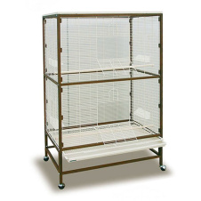 SkyRus Клетка для малых птиц "Paradiso 120", Choco-vanile, 120х81х180см 