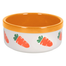 ROSEWOOD Миска для грызунов керамическая "Морковка", оранжевая, 12.5см (Великобритания)