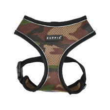 PUPPIA Шлейка для собак дышащая, светоотражающая "Soft", камуфляж, XL (Южная Корея)