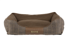 SCRUFFS Лежак для животных с бортиками "Windsor", коричневый, 75х60х22см (Великобритания)!