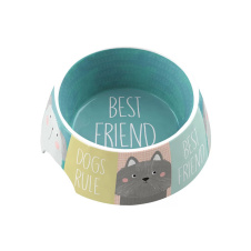 УЦЕНКА TARHONG Миска для животных "Best Friends", голубая с рисунком, 18х7.1см/590мл