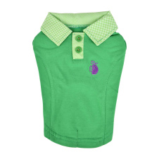 PUPPIA Футболка для собак с воротничком "Caddie", зеленая, XL, 36х50х34.5см (Южная Корея)!
