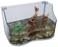 LUCKY REPTILE Акватеррариум для Черепах "Turtle-Tarrium", серебряный, 60х36х26/36см, 30л (Германия)!