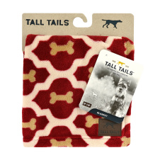 ROSEWOOD Одеяло для животных флис "Tall Tails", красно-бежевое с косточками, 76x102см 
