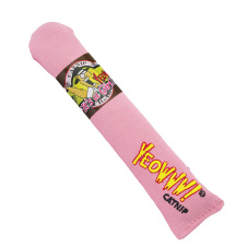 ROSEWOOD Игрушка для кошек мягкая с кошачьей мятой "Сигара YEOWWW", розовая, 17х2.5см!