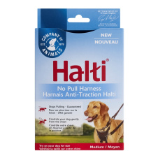 COA Шлейка для собак препятствующая натяжению "HALTI No Pull", черная, 34-50см (Великобритания)