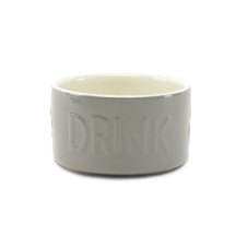 SCRUFFS Миска керамическая для собак "Classic Water", серая, 15х15х9см, 1000мл (Великобритания)
