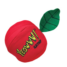 ROSEWOOD Игрушка для кошек мягкая с кошачьей мятой "Яблоко YEOWWW", красная, 7.6см (Великобритания)!