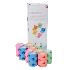 KRUUSE FUN-Flex Summer Бинт самофиксирующийся 7,5смх4,5м 10шт/уп