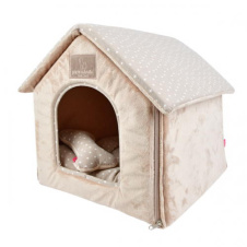 PINKAHOLIC Домик для животных с косточкой "Luna House", бежевый, 48х38х40см (Южная Корея)!
