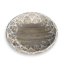 TARHONG Миска для животных "Moroccan Wood", древесная с рисунком, 13.3х2.8см/180мл