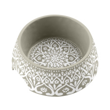 TARHONG Миска для животных "Boho Medallion", бежевая с рисунком, 18х7.1см/590мл