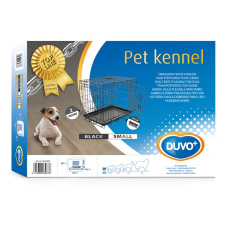 DUVO+ Клетка для собак двухдверная "Pet Kennel Top Line SMALL", чёрная, 62х44х50см (Бельгия)!