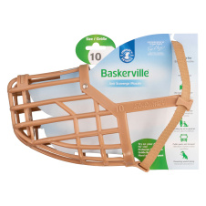 COA Намордник для собак "Baskerville Classic Muzzle", Size 10, ТПР, 9х36см (Великобритания)