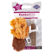 D&D Игрушка для кошек мягкая с кошачьей мятой "Snoozy Jim", коричневая, 13см (Нидерланды)