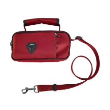 PUPPIA Сумка с ремешком-поводком для собак "Ashton", красная, 19х10х6.5см/130х2см (Южная Корея)!