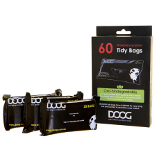 DOOG Пакеты биоразлагаемые для уборки за собакой, чёрные, 36х14см, 60шт/уп (Австралия)!