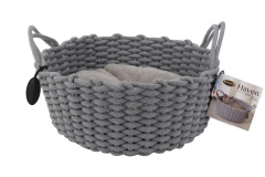 SCRUFFS Лежак-корзина для кошек и собак "Haven", серый, 45х45х20см (Великобритания)!