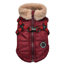PUPPIA Куртка для собак со встроенной шлейкой "Donavan", красная, XXL (Южная Корея)