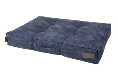 SCRUFFS Матрас для собак "Kensington", экозамша, синий, 100x70x15см (Великобритания)
