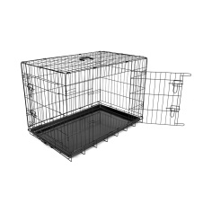 DUVO+ Клетка для собак двухдверная "Pet Kennel X-LARGE", чёрная, 107х71х77см (Бельгия)!