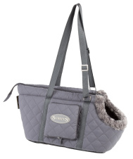 SCRUFFS Сумка - переноска для собак "Wilton", серая, 38х20х24см (Великобритания)
