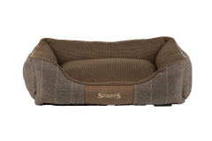 SCRUFFS Лежак для животных с бортиками "Windsor", коричневый, 60х50х18см (Великобритания)!