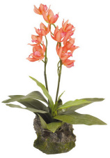 LUCKY REPTILE Декоративное растение "Orchid red", красное, 40см (Германия)!