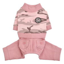PINKAHOLIC Спортивный костюм для собак "Marie", розовый камуфляж, L (Южная Корея)!