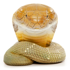 EXOPRIMA Фигурка королевской кобры, светло-коричневая