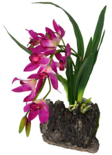 LUCKY REPTILE Декоративное растение "Orchid purple", фиолетовое, 40см (Германия)!