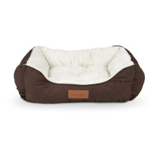 SCRUFFS Лежанка для животных с бортиками "Wilton", коричневая, 60х50х15см (Великобритания)