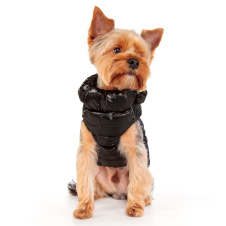 PUPPIA Жилет для собак, сверхлегкий "Glossy Vest Jumper", чёрный, XXL (Южная Корея)