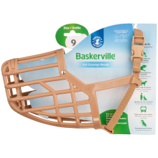 COA Намордник для собак "Baskerville Classic Muzzle", Size 9, ТПР, 8.5х34см (Великобритания)