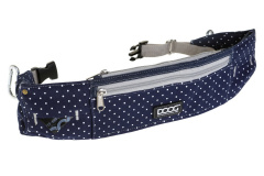 DOOG Сумка на пояс "Walkie Belt", синяя в белый горох, 42х10х1.5см (Австралия)