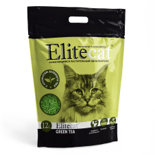 ELITECAT Наполнитель комкующийся, растительный "Tofu Green Tea", 12л / 5.4кг