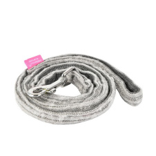 PINKAHOLIC Поводок для собак "Zuri", серый, 140х1.5см (Южная Корея)