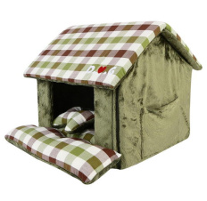 PUPPIA Домик для животных "Beaufort House", оливковый, 43х40х36см (Южная Корея)!